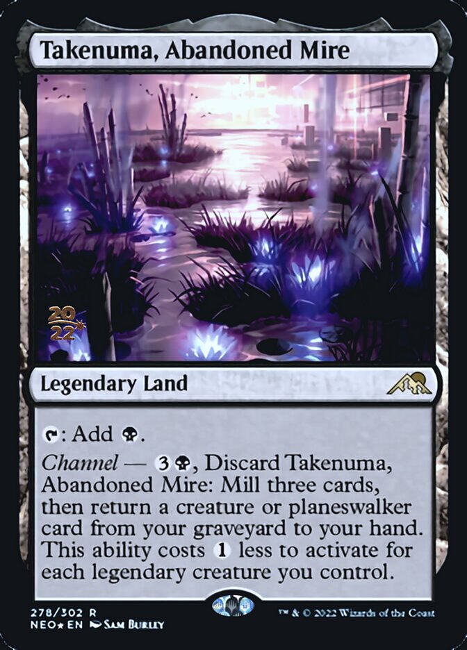 Takenuma, Abandoned Mire [Kamigawa: Neon Dynasty Prerelease Promos] | Cracking-Singles