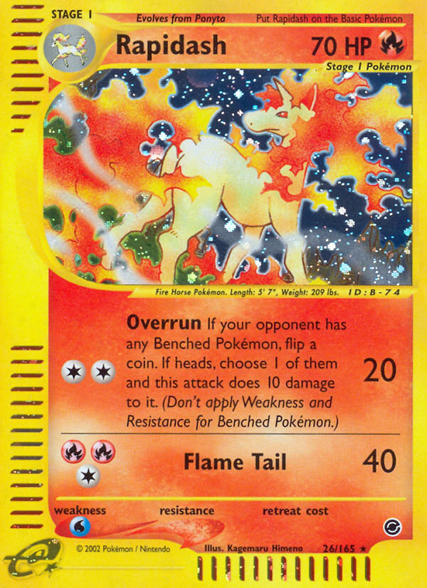 Rapidash (26/165) [Expedition: Base Set] | Cracking-Singles