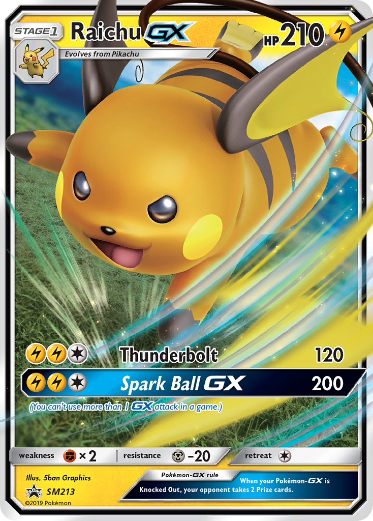 Raichu GX (SM213) [Sun & Moon: Black Star Promos] | Cracking-Singles