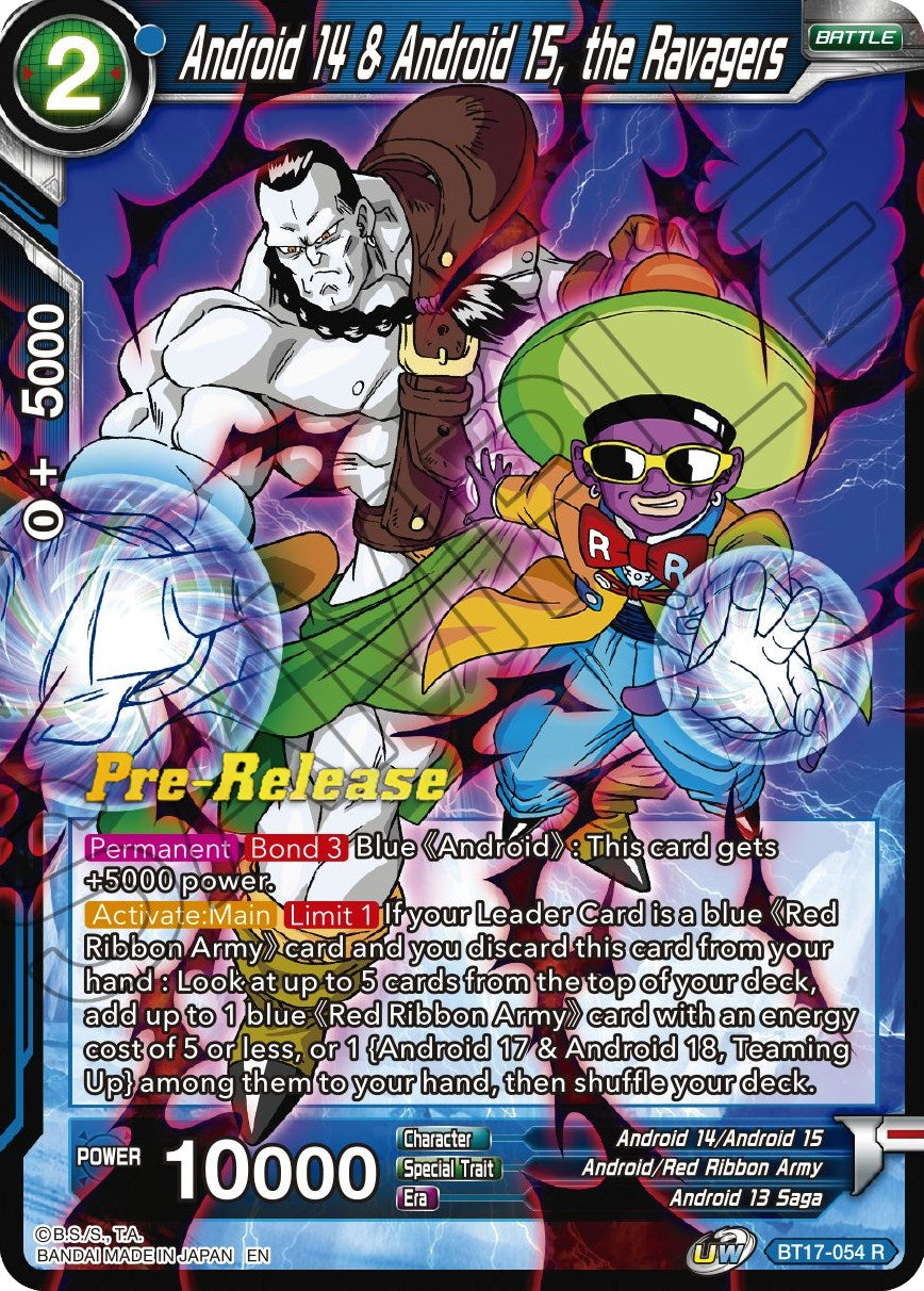 Android 14 & Android 15, the Ravagers (BT17-054) [Ultimate Squad Prerelease Promos] | Cracking-Singles