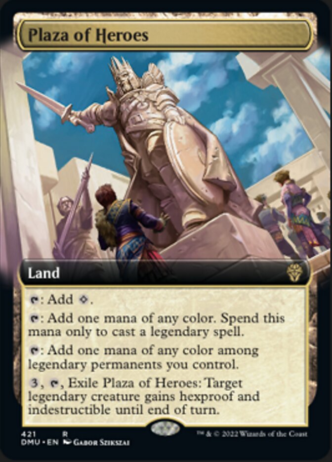 Plaza of Heroes (Extended Art) [Dominaria United] | Cracking-Singles