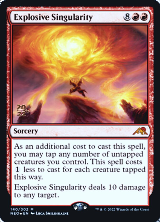 Explosive Singularity [Kamigawa: Neon Dynasty Prerelease Promos] | Cracking-Singles