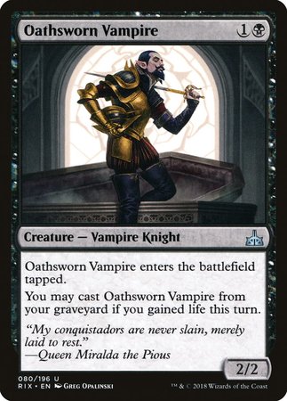 Oathsworn Vampire [Rivals of Ixalan] | Cracking-Singles