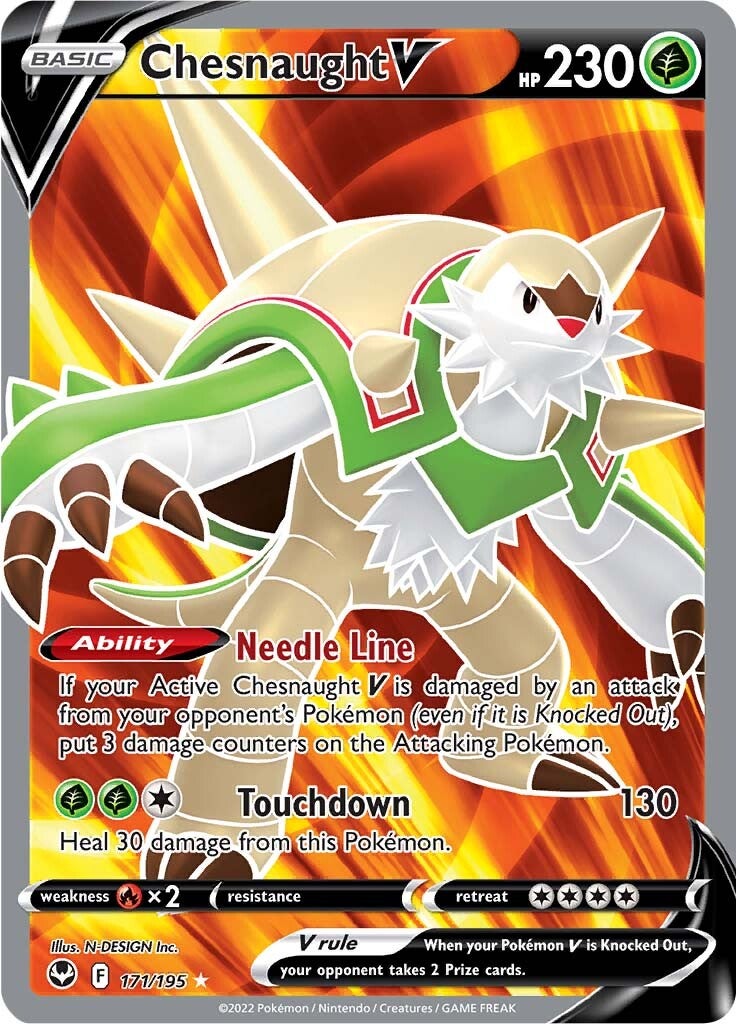 Chesnaught V (171/195) [Sword & Shield: Silver Tempest] | Cracking-Singles