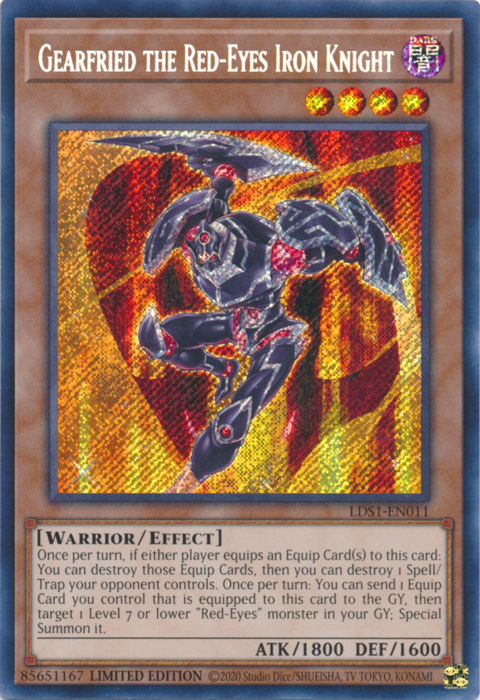 Gearfried the Red-Eyes Iron Knight [LDS1-EN011] Secret Rare | Cracking-Singles