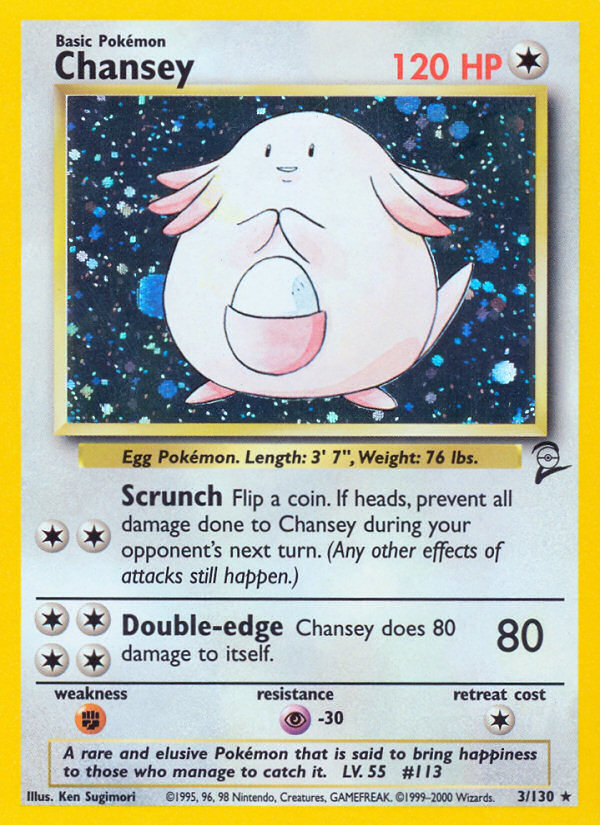 Chansey (3/130) [Base Set 2] | Cracking-Singles