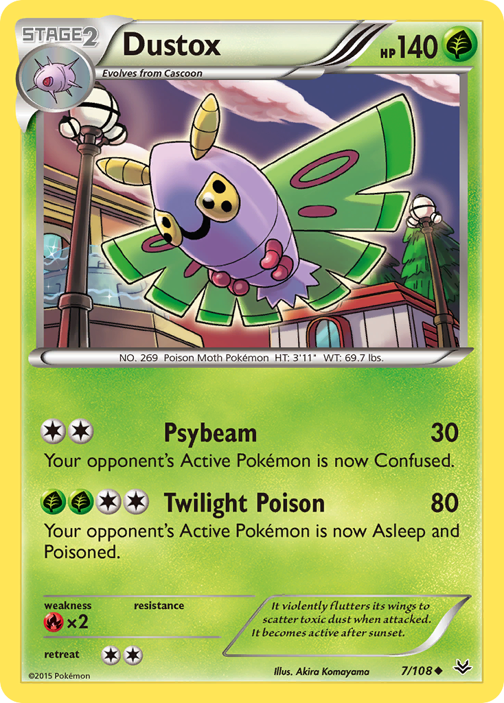 Dustox (7/108) [XY: Roaring Skies] | Cracking-Singles