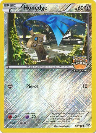 Honedge (83/146) (Regional Championship Promo) [XY: Base Set] | Cracking-Singles