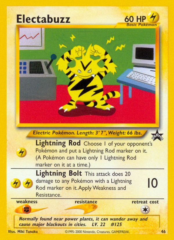 Electabuzz (46) [Wizards of the Coast: Black Star Promos] | Cracking-Singles