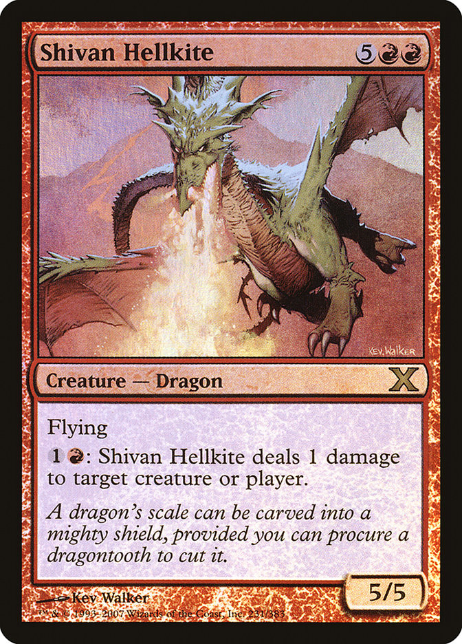 Shivan Hellkite (Premium Foil) [Tenth Edition] | Cracking-Singles