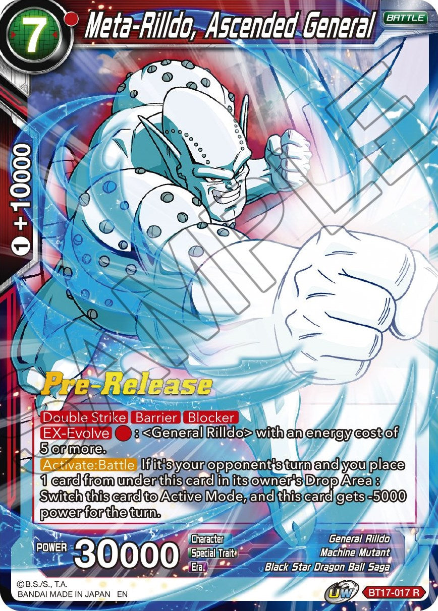 Meta-Rilldo, Ascended General (BT17-017) [Ultimate Squad Prerelease Promos] | Cracking-Singles