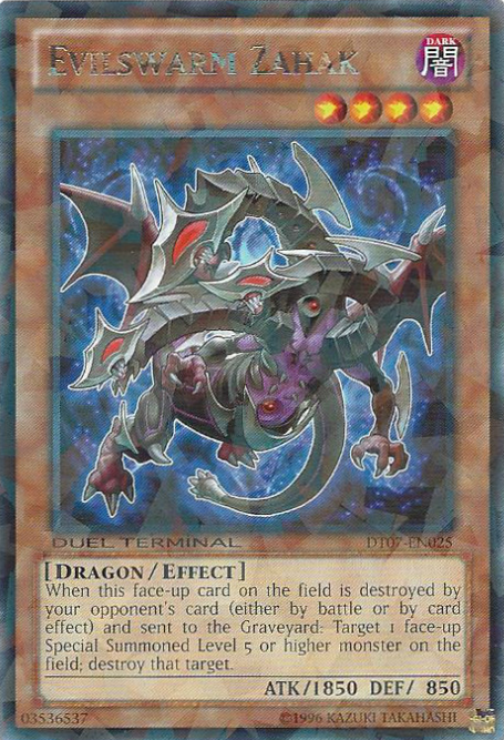 Evilswarm Zahak [DT07-EN025] Rare | Cracking-Singles