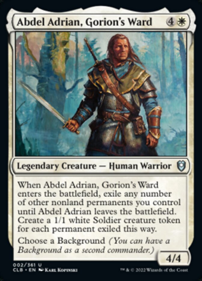 Abdel Adrian, Gorion's Ward [Commander Legends: Battle for Baldur's Gate] | Cracking-Singles