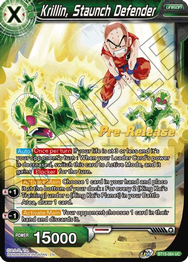 Krillin, Staunch Defender (BT15-064) [Saiyan Showdown Prerelease Promos] | Cracking-Singles