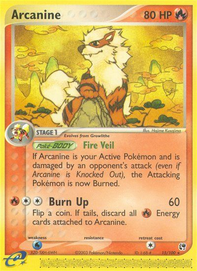 Arcanine (15/100) [EX: Sandstorm] | Cracking-Singles