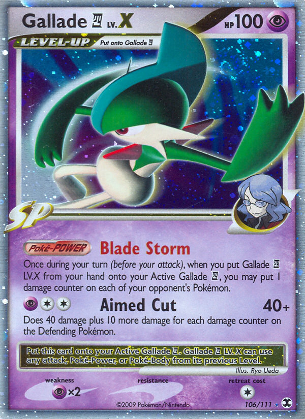 Gallade LV.X (106/111) [Platinum: Rising Rivals] | Cracking-Singles