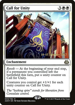 Call for Unity [Aether Revolt Prerelease Promos] | Cracking-Singles