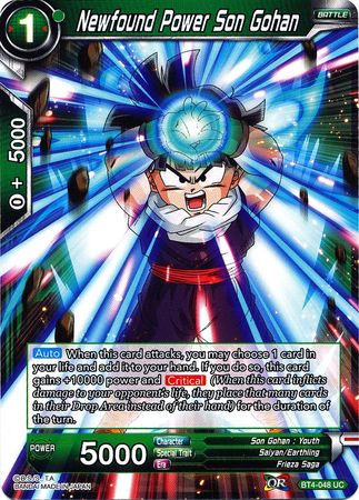 Newfound Power Son Gohan [BT4-048] | Cracking-Singles