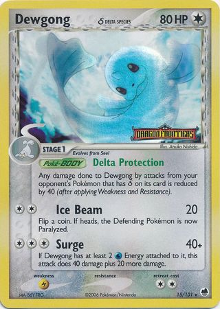 Dewgong (15/101) (Delta Species) (Stamped) [EX: Dragon Frontiers] | Cracking-Singles