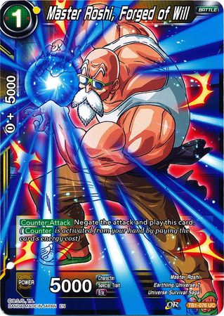 Master Roshi, Forged of Will (Alternate Art) [TB1-076] | Cracking-Singles