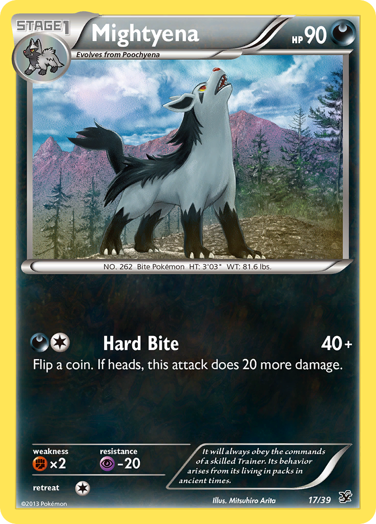 Mightyena (17/39) [XY: Kalos Starter Set] | Cracking-Singles