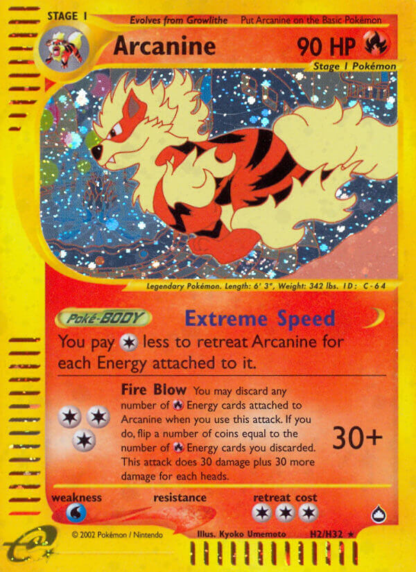 Arcanine (H2/H32) [Aquapolis] | Cracking-Singles