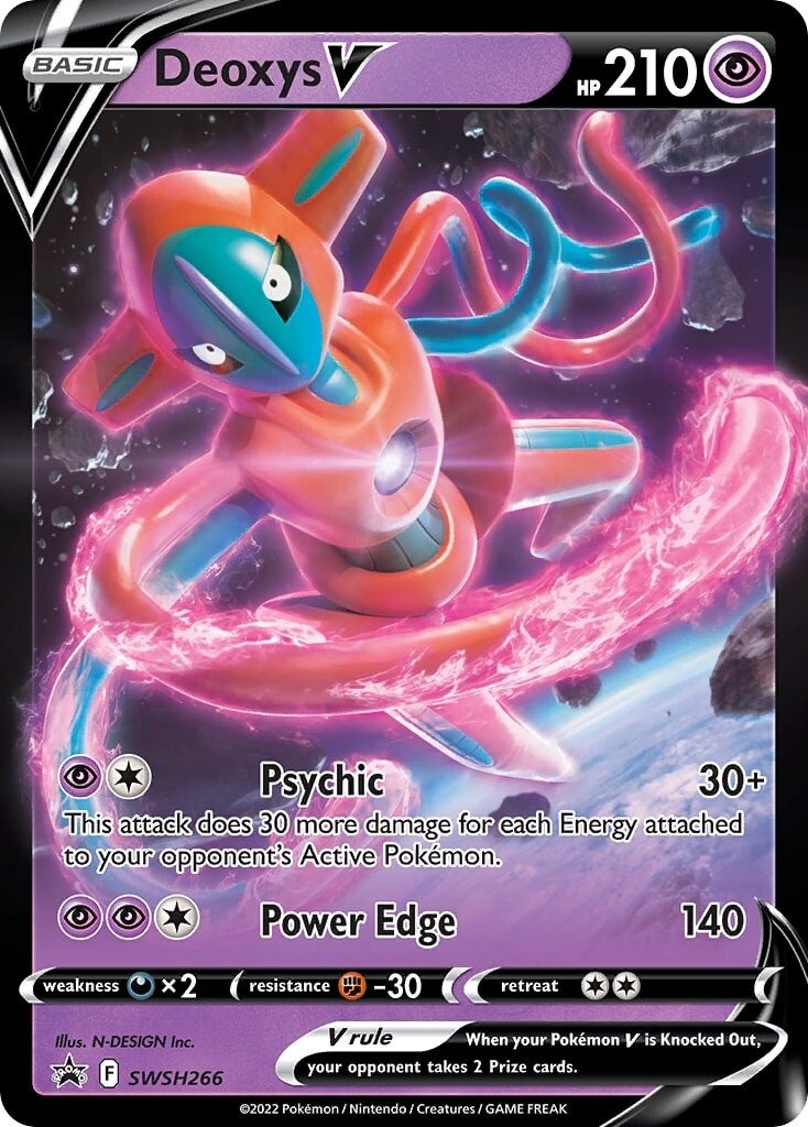 Deoxys V (SWSH266) [Sword & Shield: Black Star Promos] | Cracking-Singles