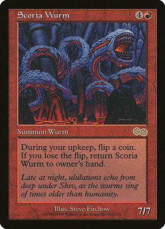 Scoria Wurm [Urza's Saga] | Cracking-Singles