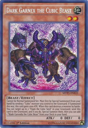 Dark Garnex the Cubic Beast [MVP1-ENS33] Secret Rare | Cracking-Singles