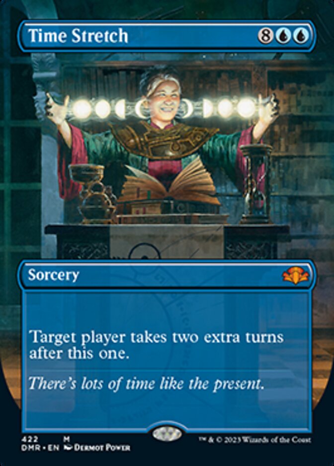 Time Stretch (Borderless Alternate Art) [Dominaria Remastered] | Cracking-Singles