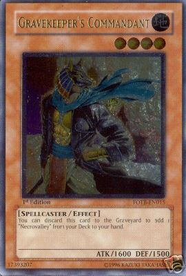 Gravekeeper's Commandant [FOTB-EN015] Ultimate Rare | Cracking-Singles