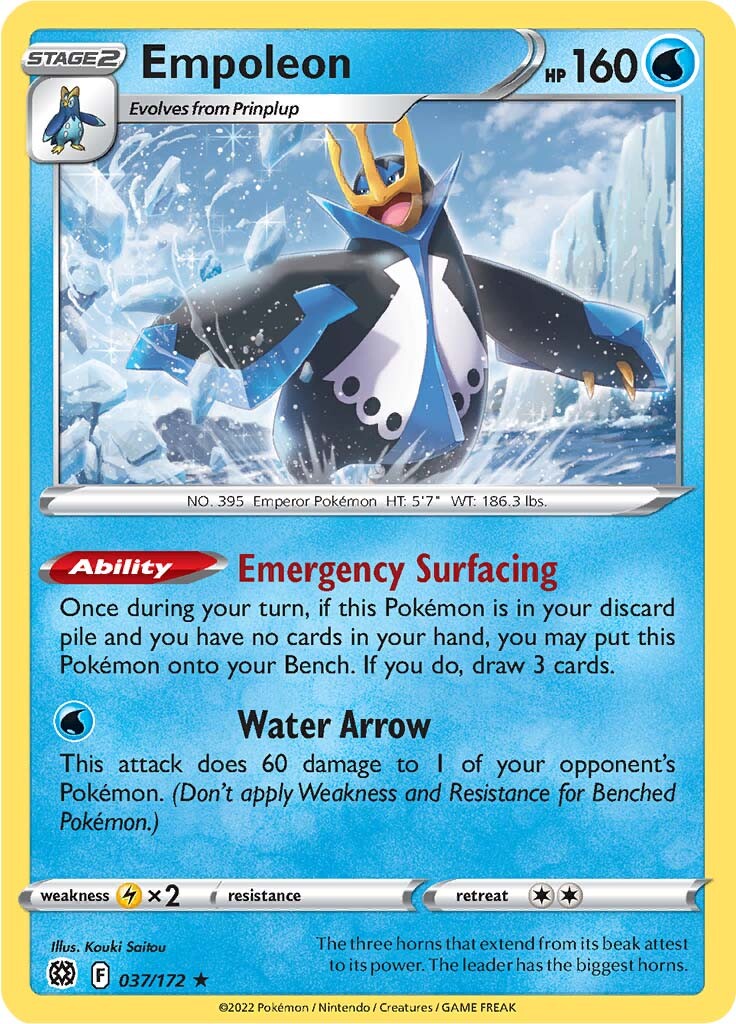 Empoleon (037/172) [Sword & Shield: Brilliant Stars] | Cracking-Singles