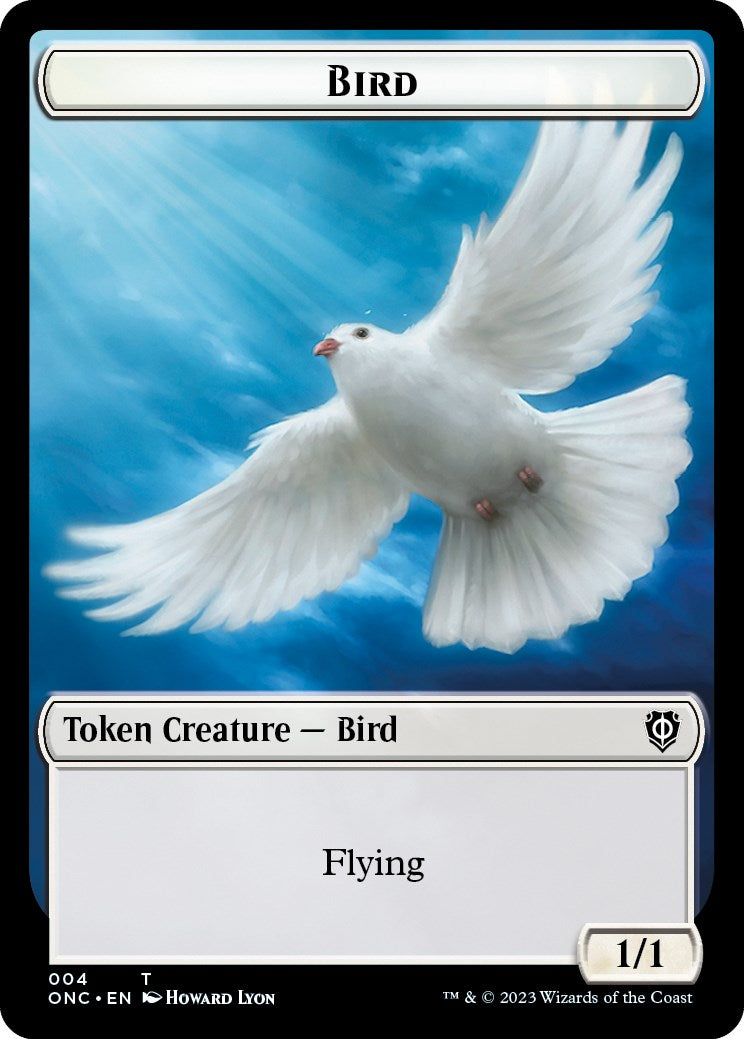 Bird // Cat Double-Sided Token [Phyrexia: All Will Be One Commander Tokens] | Cracking-Singles