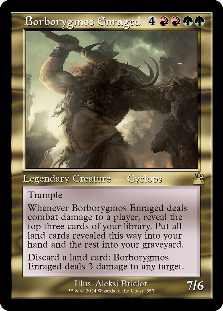 Borborygmos Enraged (Retro Frame) [Ravnica Remastered] | Cracking-Singles