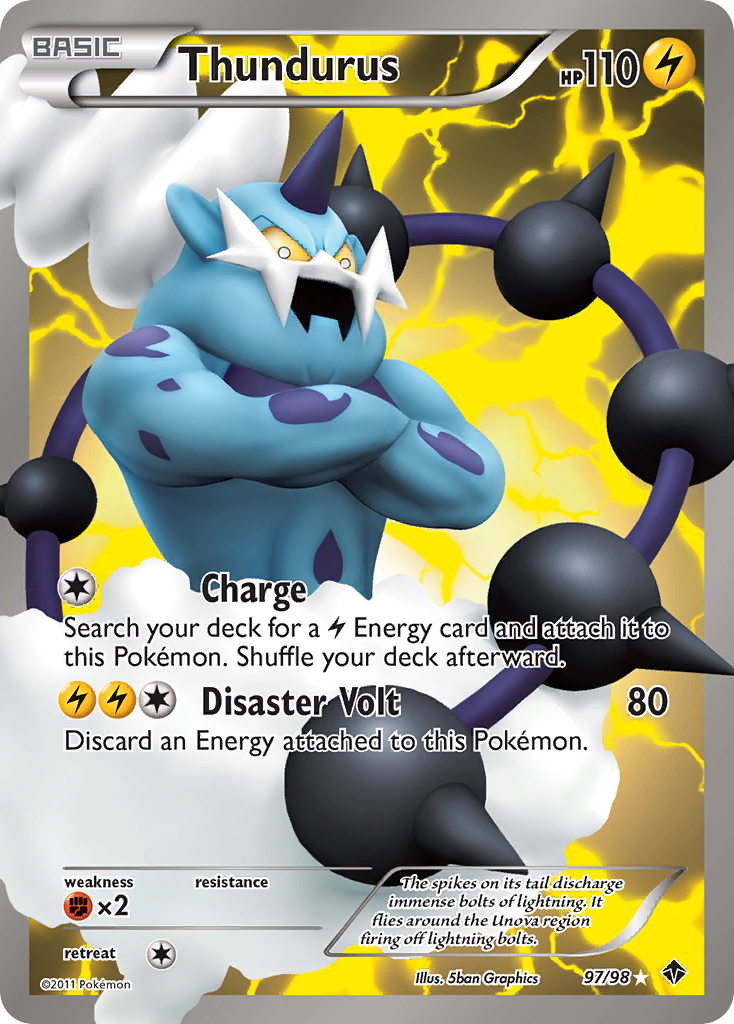 Thundurus (97/98) [Black & White: Emerging Powers] | Cracking-Singles