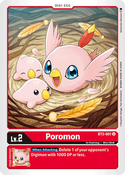 Poromon [BT3-001] [Release Special Booster Ver.1.5] | Cracking-Singles