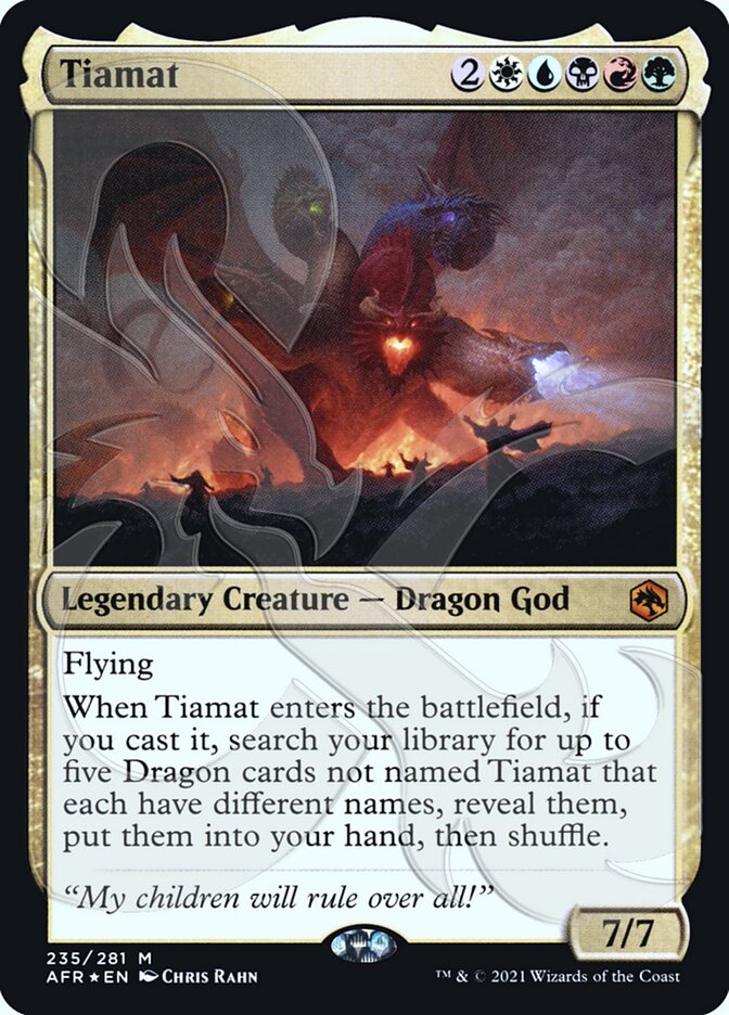 Tiamat (Ampersand Promo) [Dungeons & Dragons: Adventures in the Forgotten Realms Promos] | Cracking-Singles