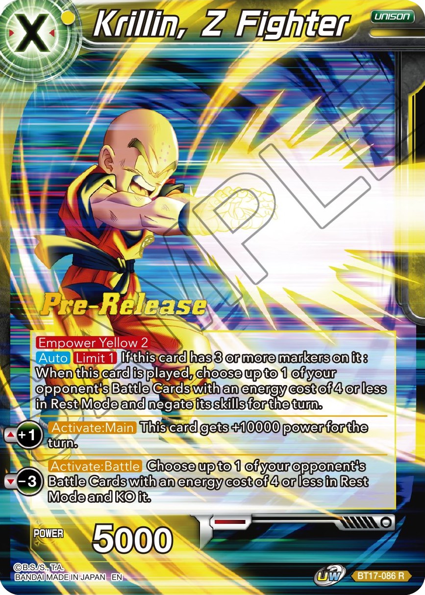 Krillin, Z Fighter (BT17-086) [Ultimate Squad Prerelease Promos] | Cracking-Singles