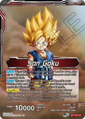 Son Goku // Son Goku, Pan, and Trunks, Space Adventurers (BT17-001) [Ultimate Squad Prerelease Promos] | Cracking-Singles