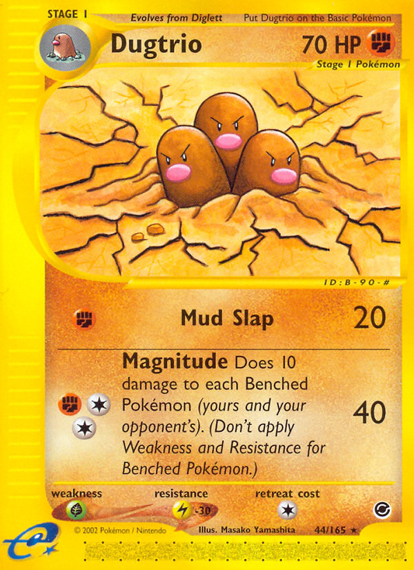 Dugtrio (44/165) [Expedition: Base Set] | Cracking-Singles