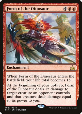 Form of the Dinosaur [Rivals of Ixalan] | Cracking-Singles