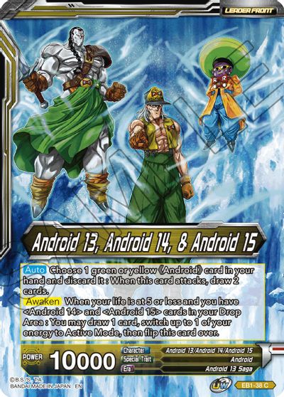 Android 13, Android 14, & Android 15 // Android 13, the Unstoppable (EB1-38) [Battle Evolution Booster] | Cracking-Singles