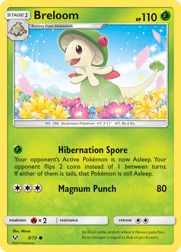 Breloom (5/73) [Sun & Moon: Shining Legends] | Cracking-Singles