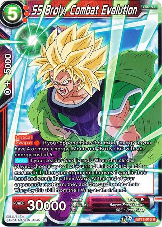 SS Broly, Combat Evolution [BT11-015] | Cracking-Singles