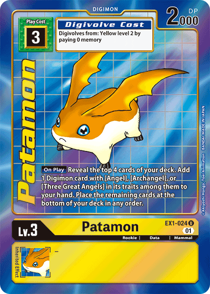 Patamon [EX1-024] (Alternate Art) [Classic Collection] | Cracking-Singles