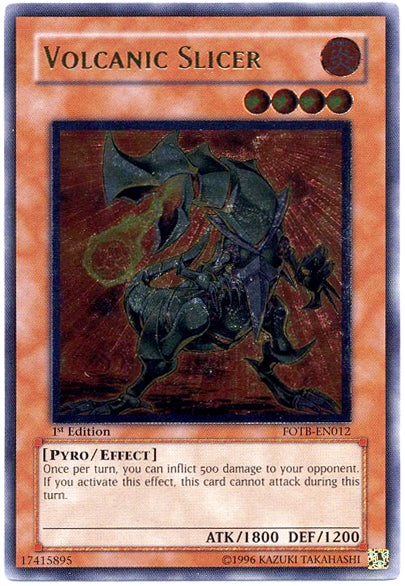 Volcanic Slicer [FOTB-EN012] Ultimate Rare | Cracking-Singles