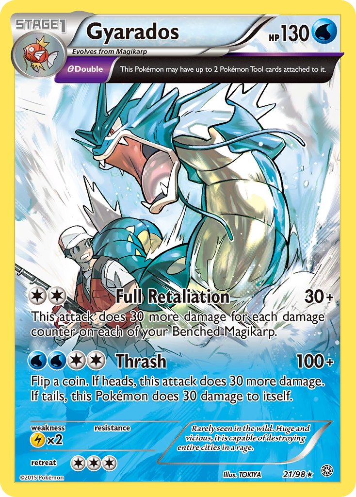 Gyarados (21/98) (Cosmos Holo) (Theme Deck Exclusive) [XY: Ancient Origins] | Cracking-Singles