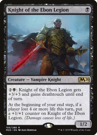 Knight of the Ebon Legion [Core Set 2020 Promos] | Cracking-Singles