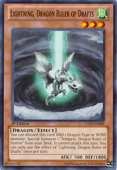 Lightning, Dragon Ruler of Drafts [LTGY-EN098] Common | Cracking-Singles