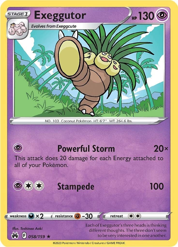 Exeggutor (058/159) [Sword & Shield: Crown Zenith] | Cracking-Singles